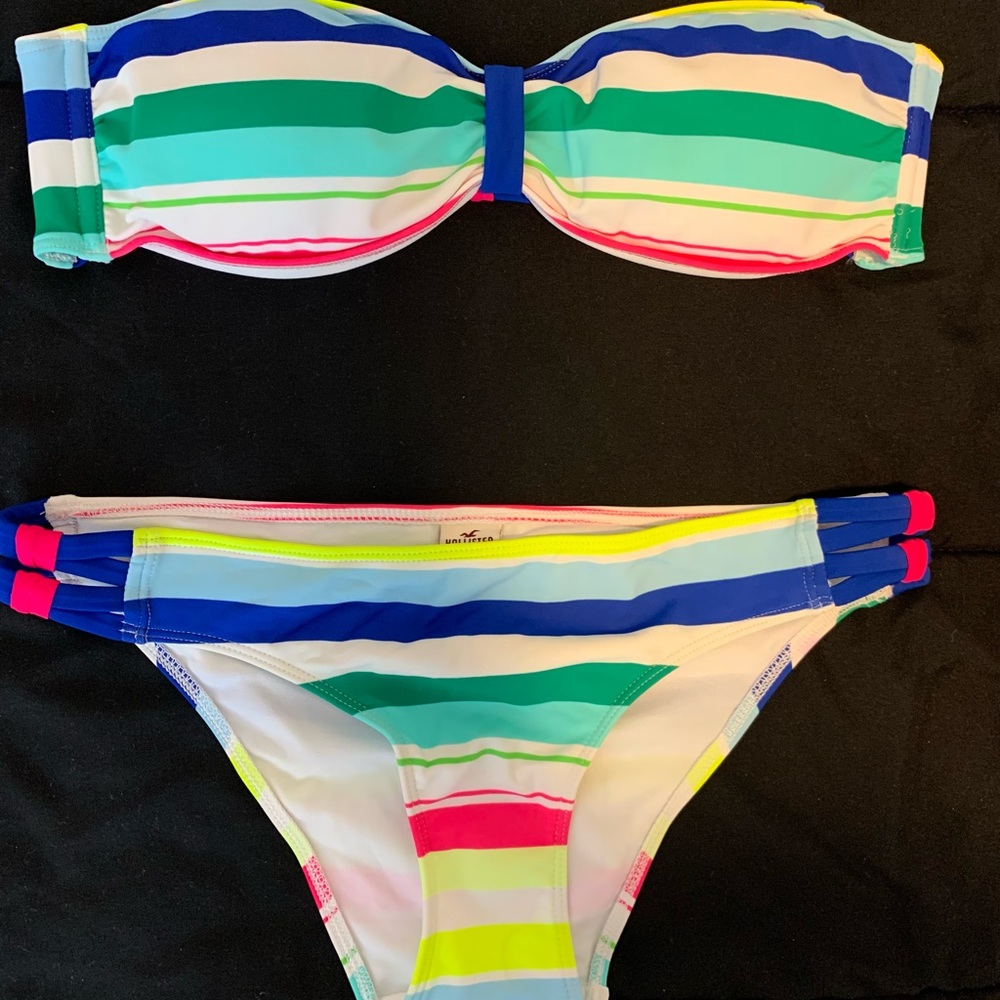 HOLLISTER WOMEN SWIMSUIT M WORN JUST ONCE AEO JDENIM SHORTS